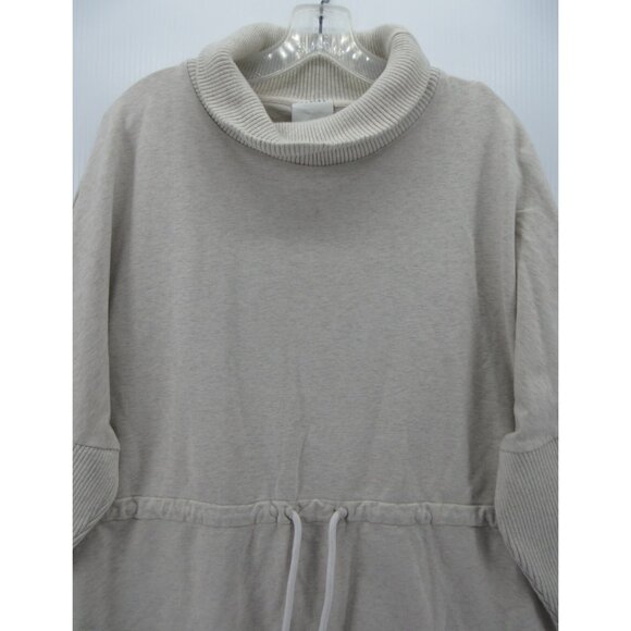 Varley Sweater Large White Pullover Turtleneck Oversized Belted - Picture 2 of 12